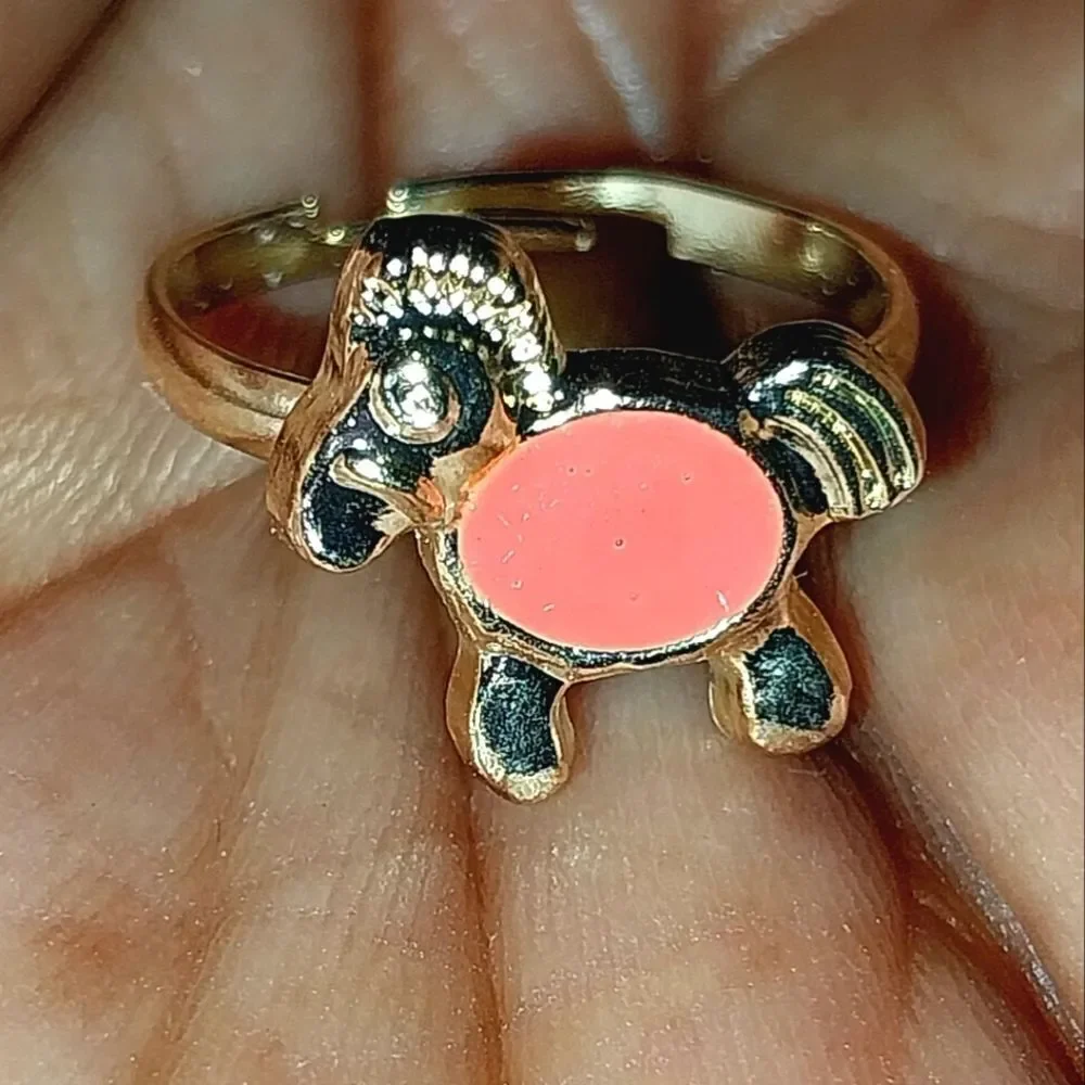 Super cute girls jeweled adjustable ring